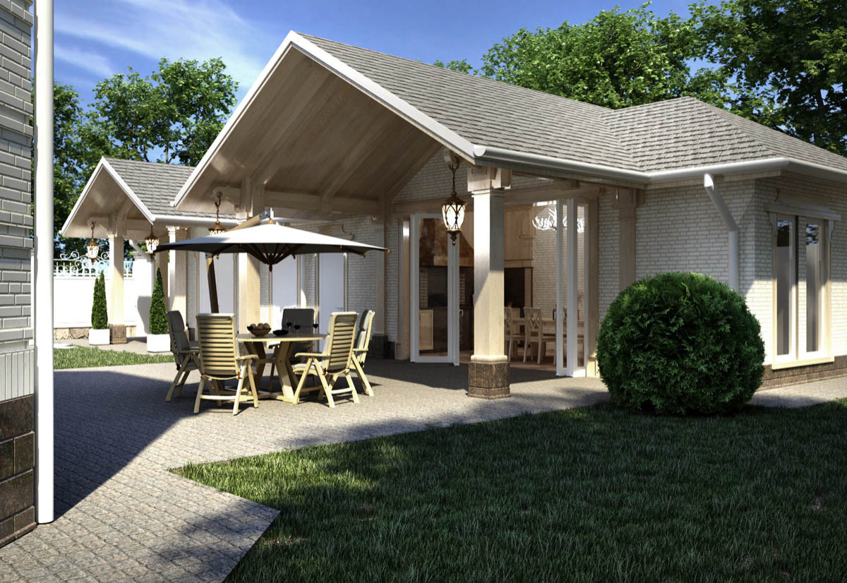 Зона отдыха в классическом стиле