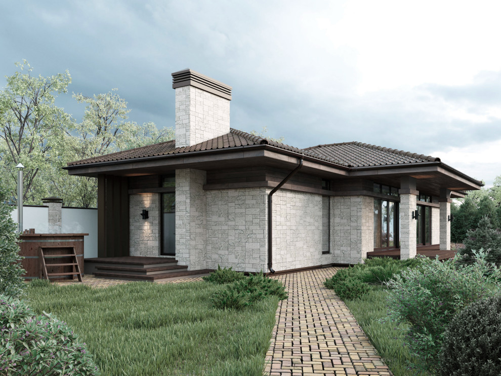 Архитектурный проект бани с бассейном