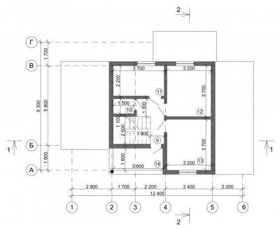 Каркасный индивидуальный дом на бетонном ленточном фундаменте [016.14]