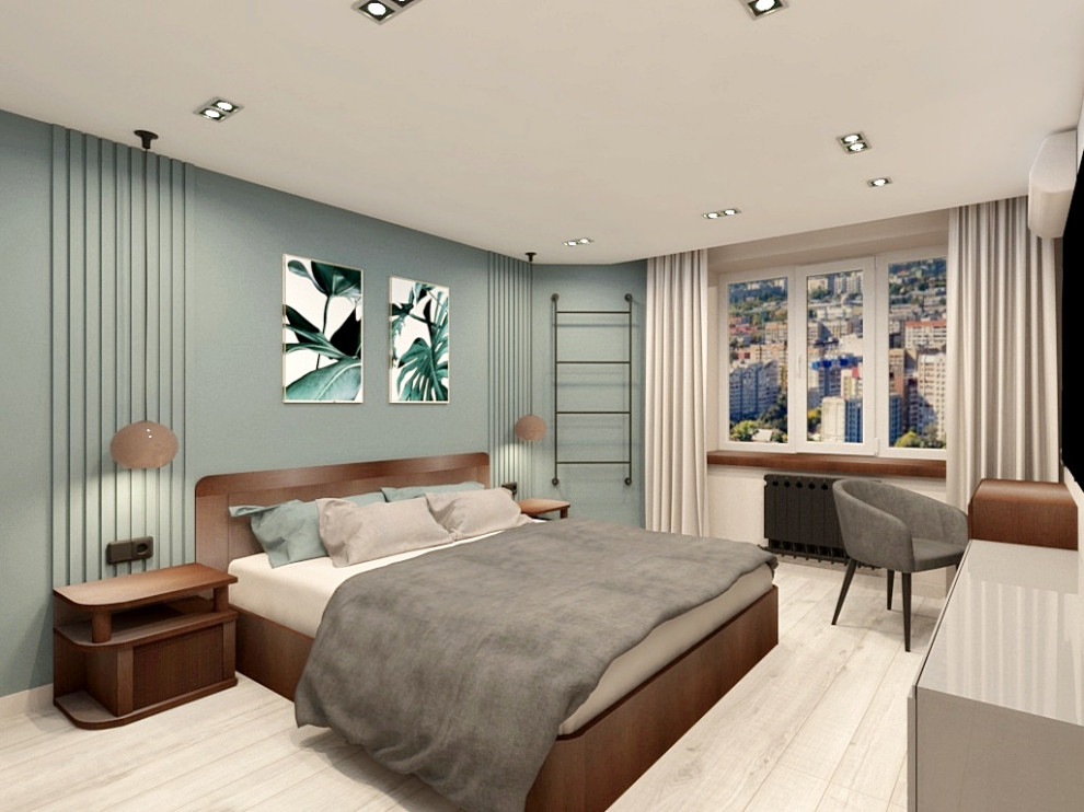 Атмосферный дизайн квартиры в самом сердце города 125 кв.м.