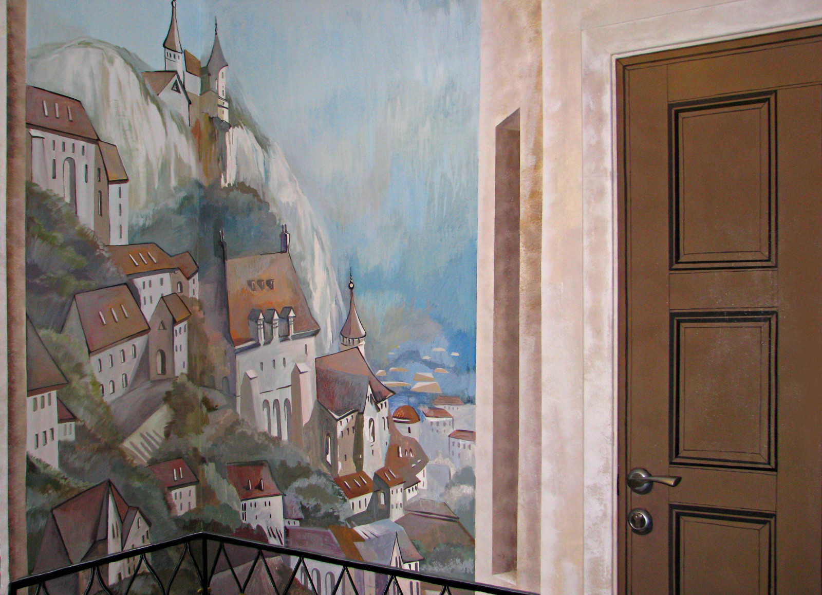 Роспись стен кабинета