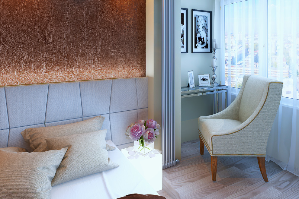 Строгий интерьер в холодных оттенках