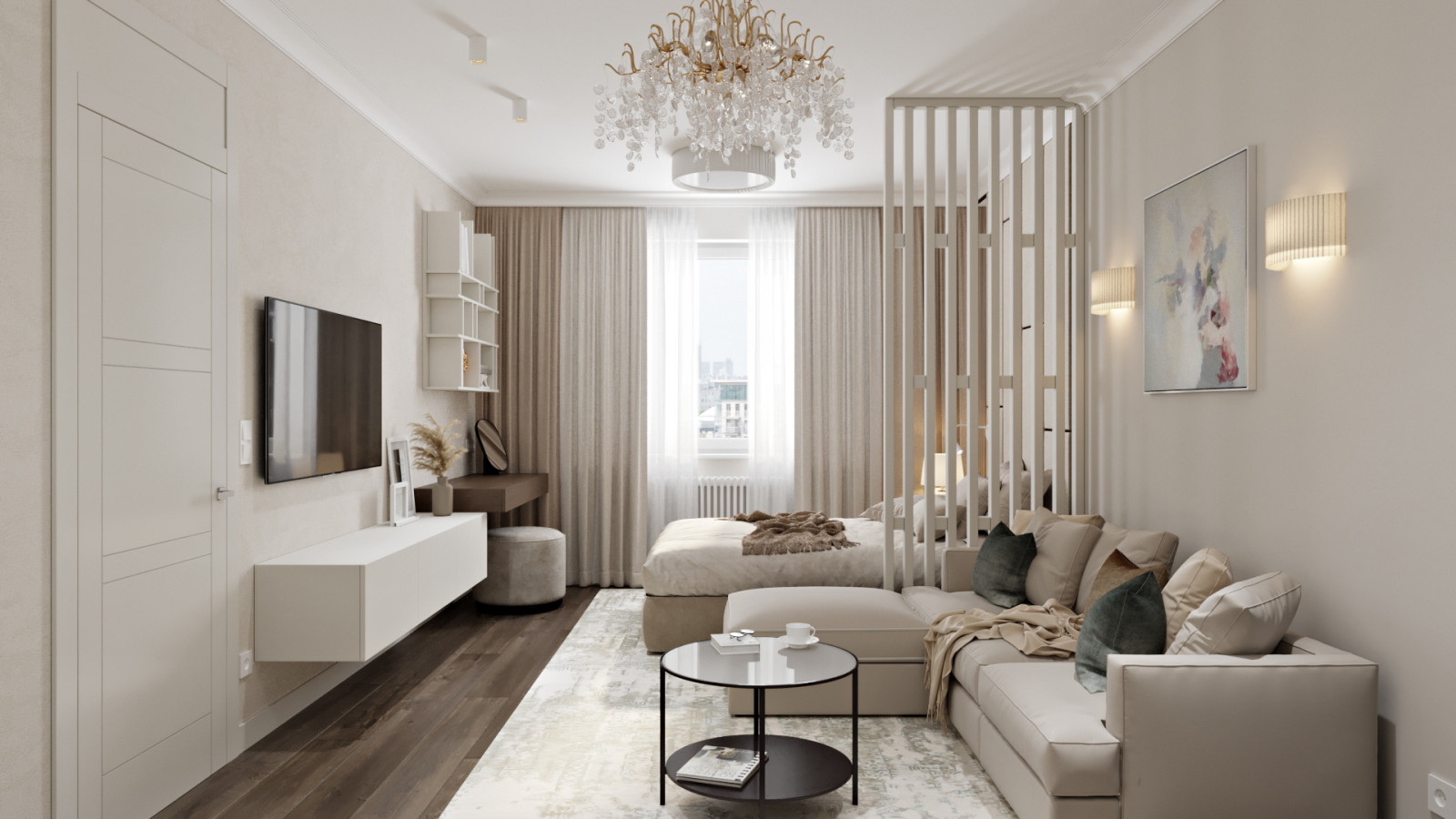 Обложка проекта: Найти нужный баланс на 30 кв.м.