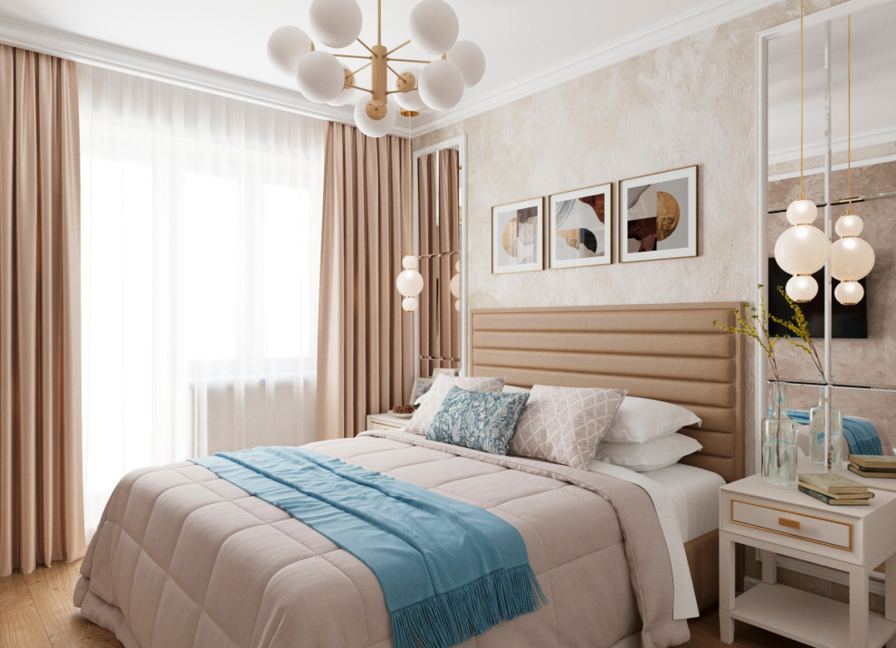 Обложка проекта: Интерьер спальни с нотками классики