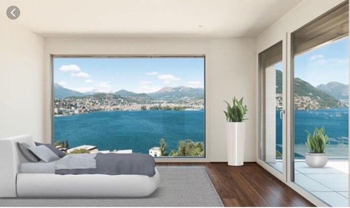 Обложка проекта: dormitorio con vistas a mediterraneo спальня с видом на залив средиземного моря