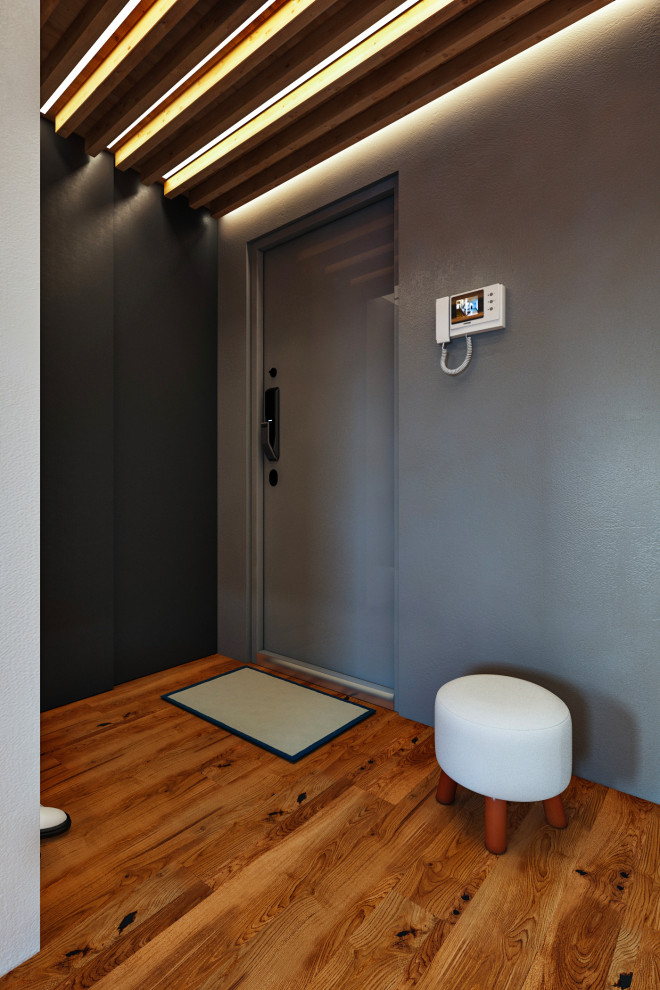 Интерьер небольшой двухуровневой квартиры студии в стиле лофт