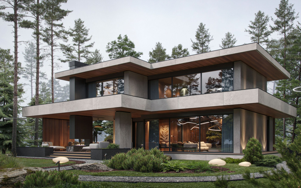 Двухэтажный коттедж