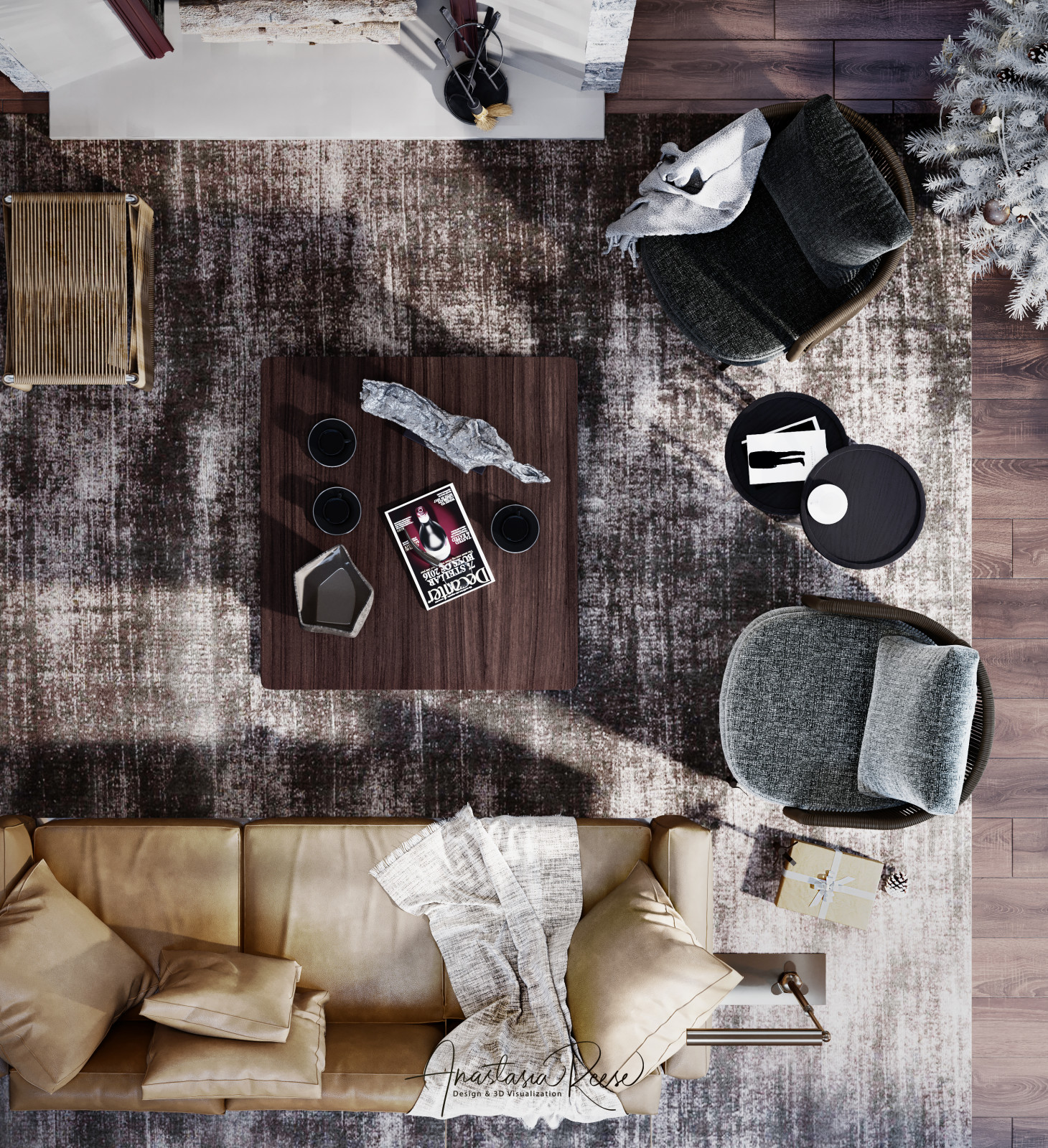 Дизайн проект дома "Рождественское утро"