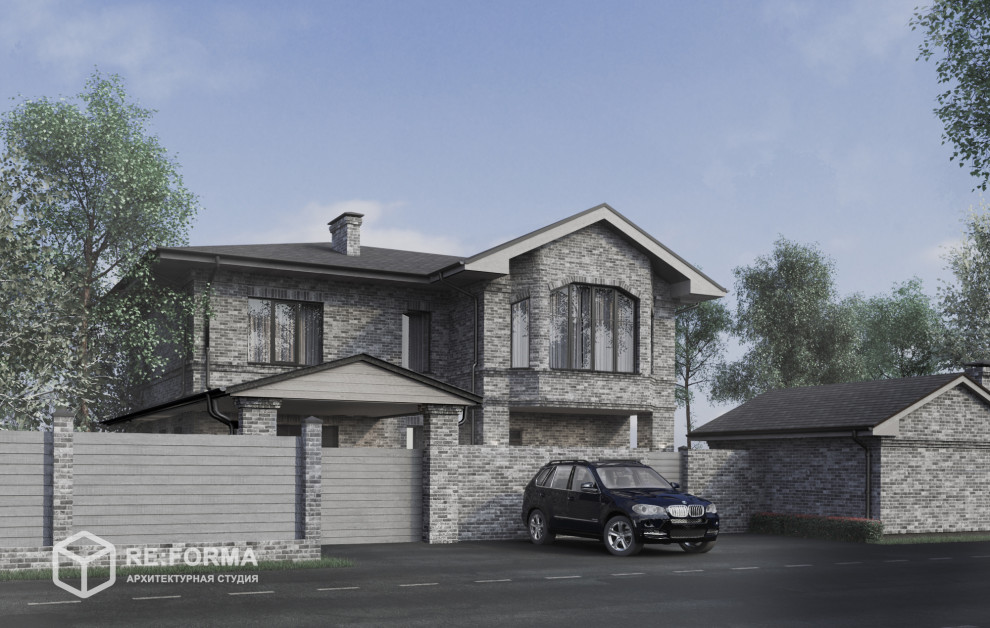 Обложка проекта: Дом в классическом стиле