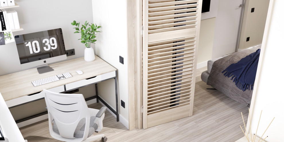 Современные апартаменты в природных тонах