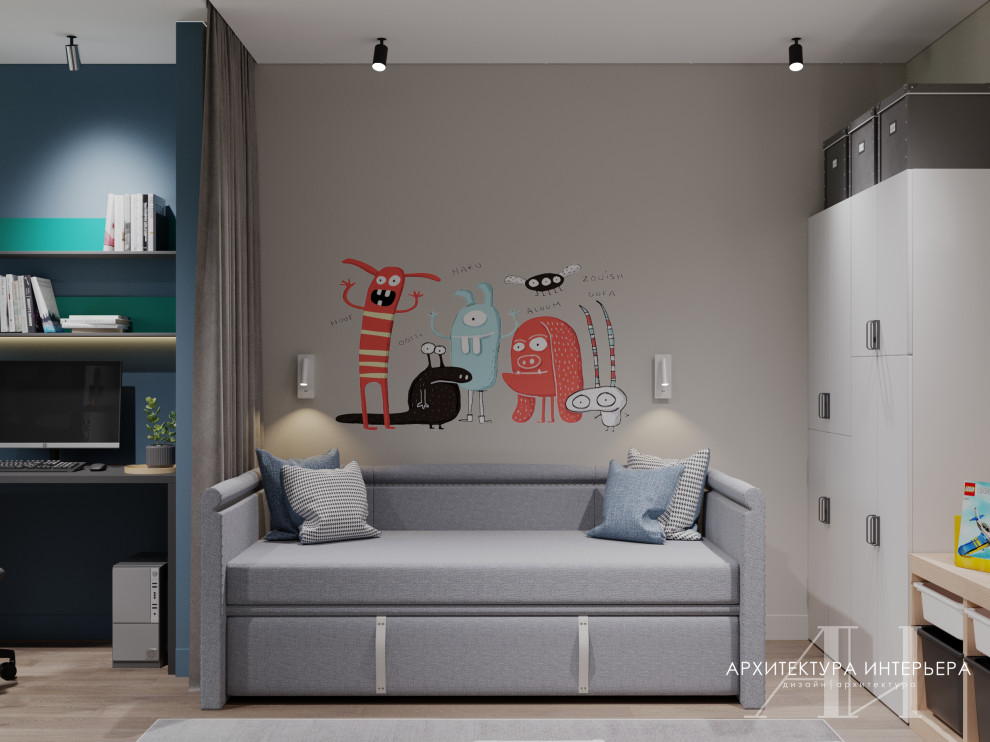 Квартира 67 м2 в доме серии П-44Т в Москве для семьи с двумя детьми