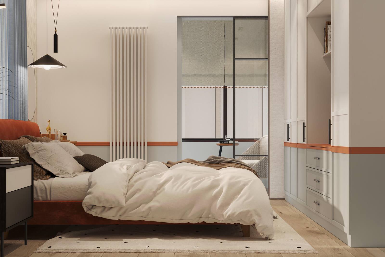 Дизайн интерьера квартиры в скандинавском стиле в ЖК "Московские ворота II"