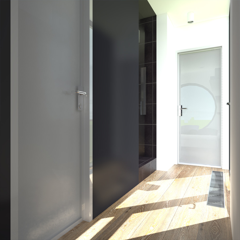 Дом из четырех 40-ft HC морских контейнеров. Интерьер