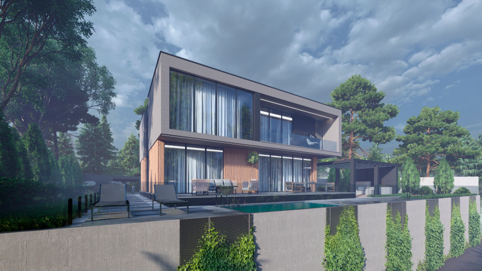 Обложка проекта: Дом на продажу в Современном стиле около 300кв.м