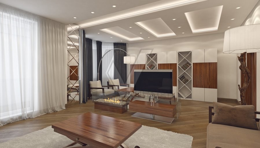 Дизайн четырехкомнатной квартиры, м. Киевская