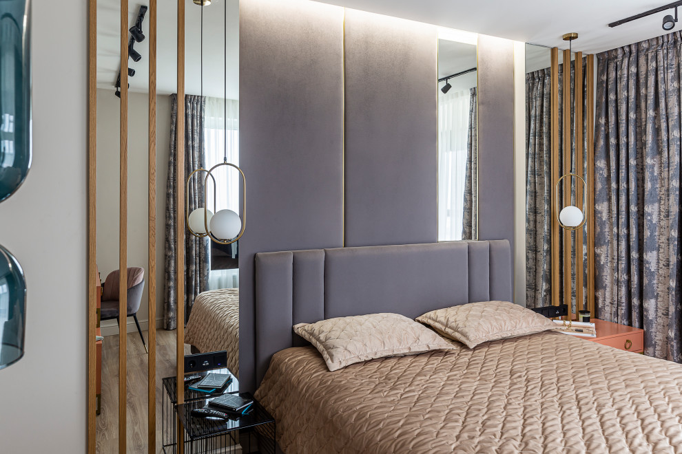 В сиреневых тонах (3-х комнатная квартира 66,7 м²)