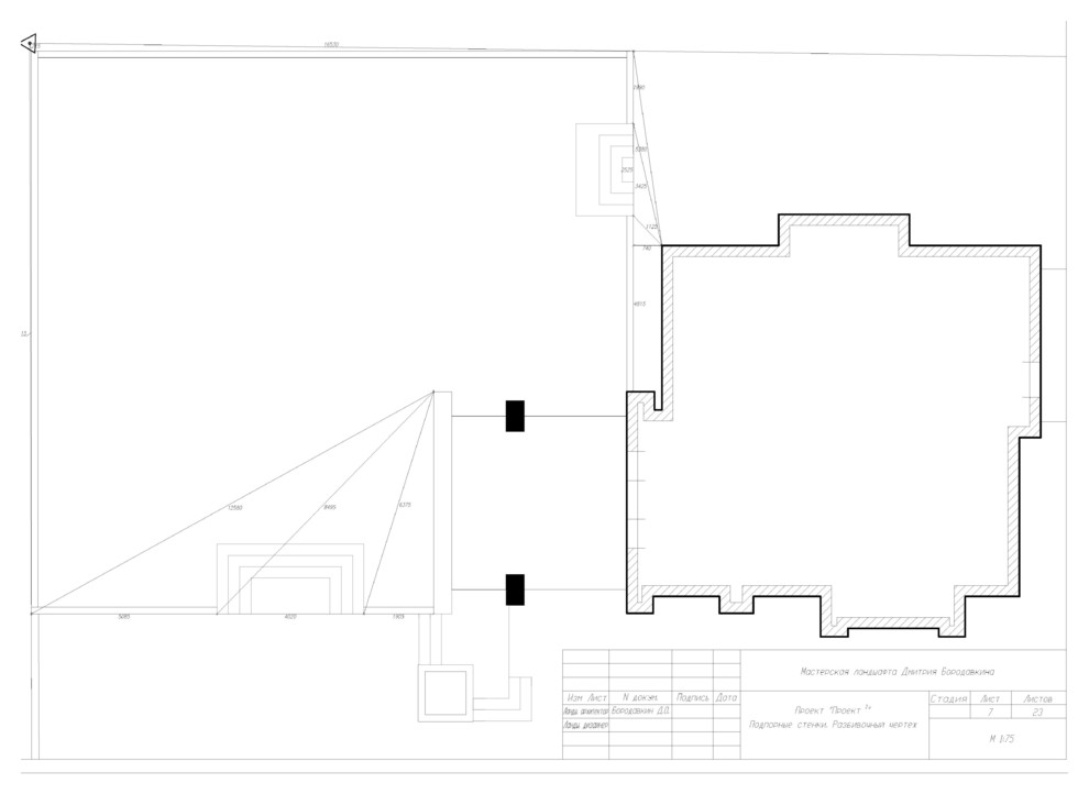 Project in a square - example of project package