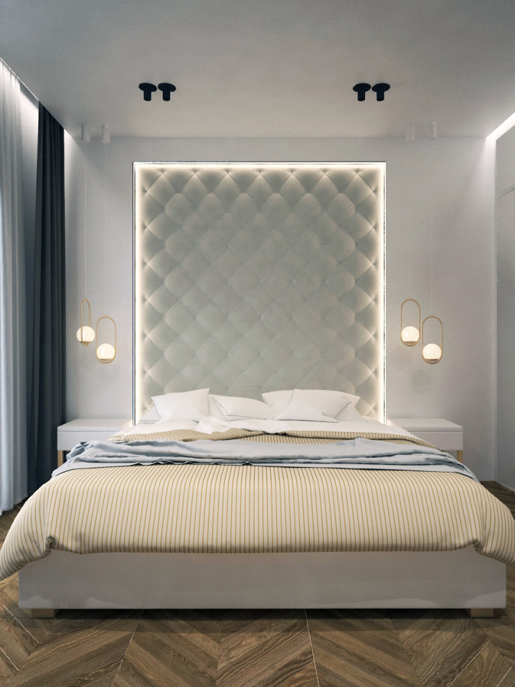 Спальная комната с уютным балконом