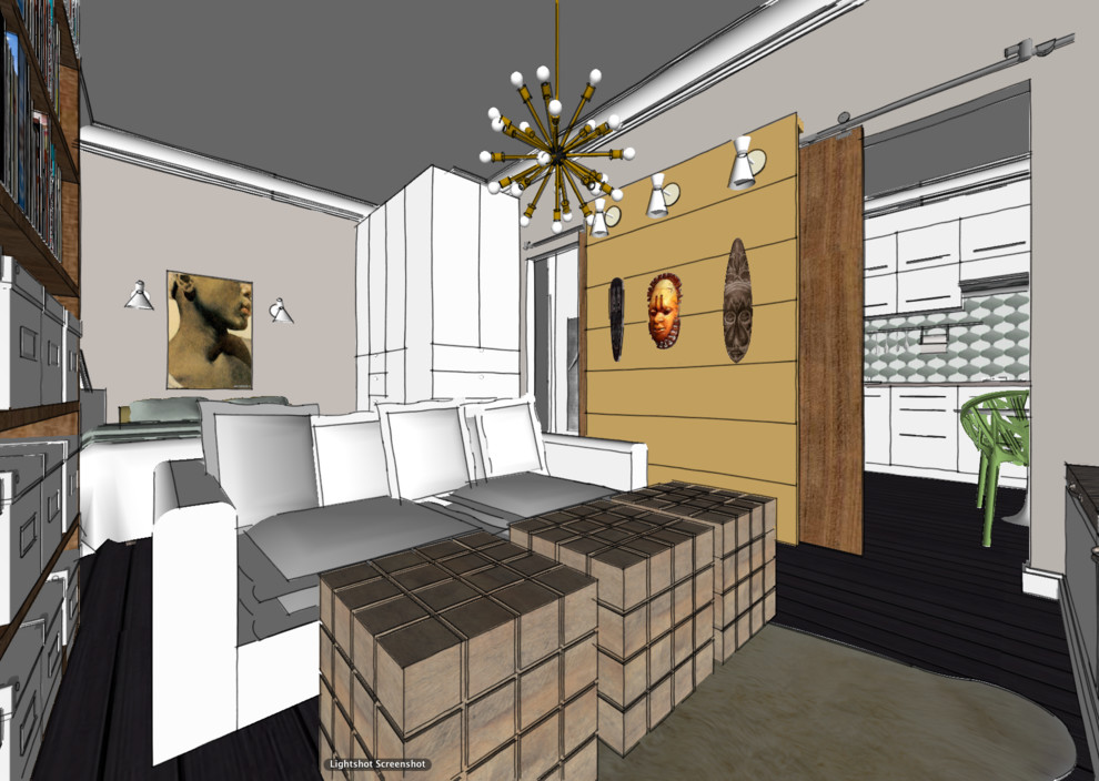 Обложка проекта: 28 метров для холостяка