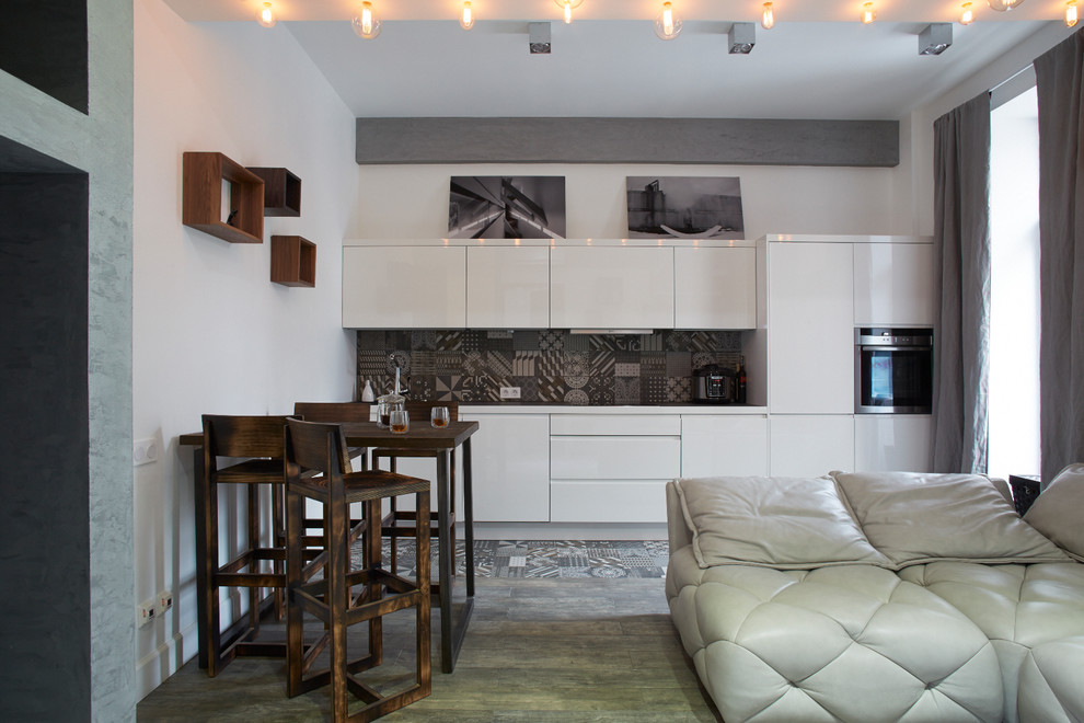 Апартаменты в стиле лофт для молодой семейной пары на ул. Берзарина