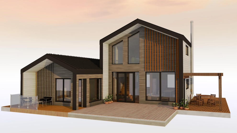 Индивидуальный проект частного дома в стиле БарнХаус