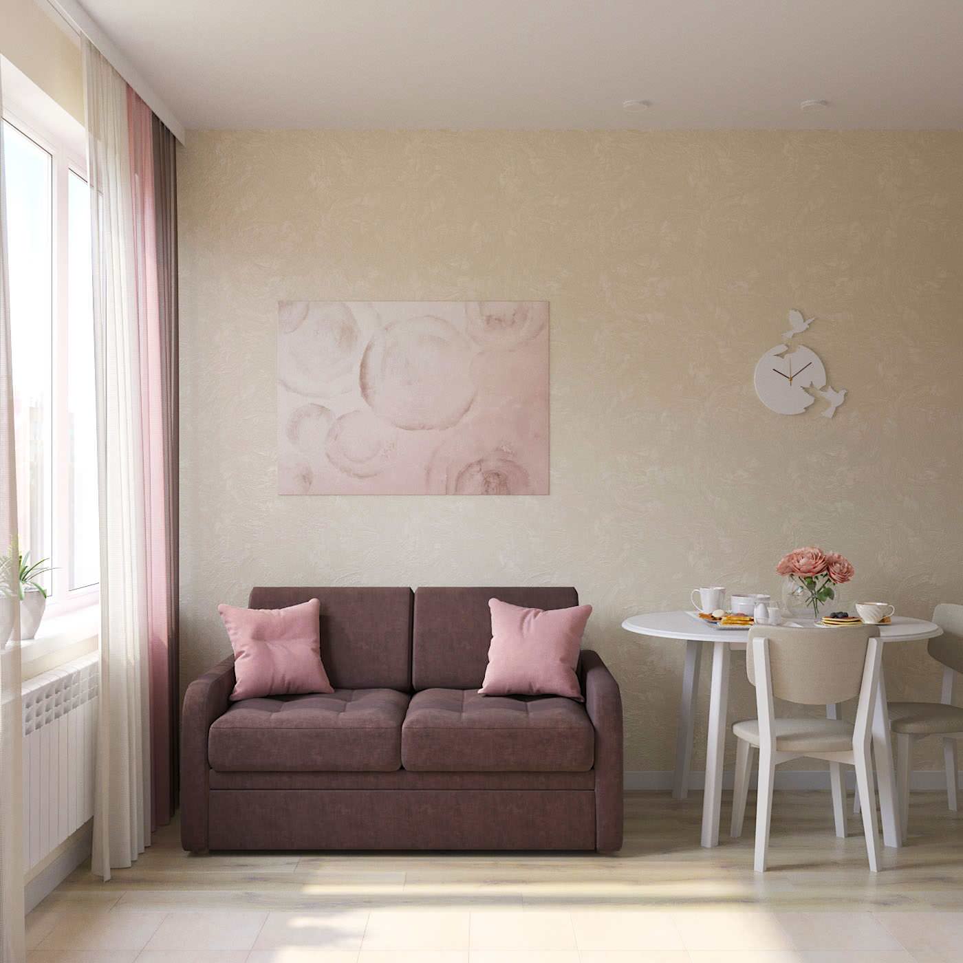 Проект Кухни Гостиной в ЖК «Микрогород».