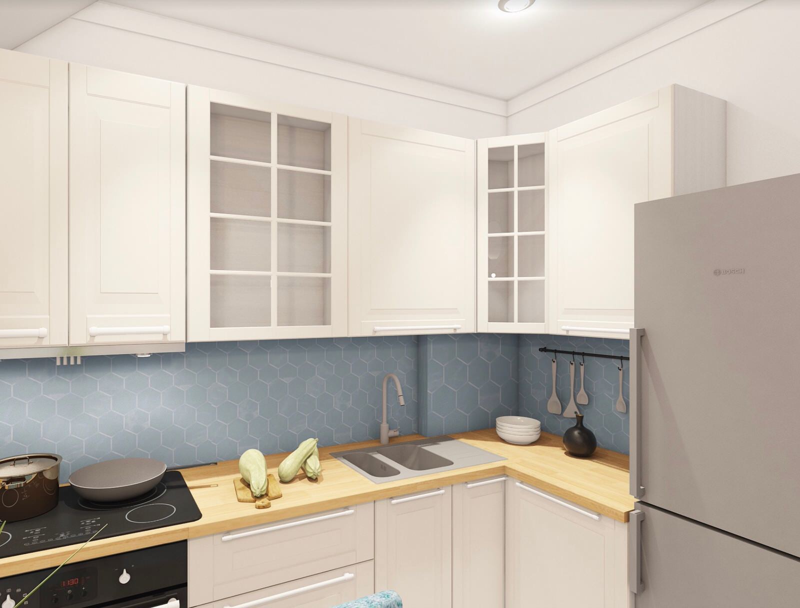 Кухня мансарда