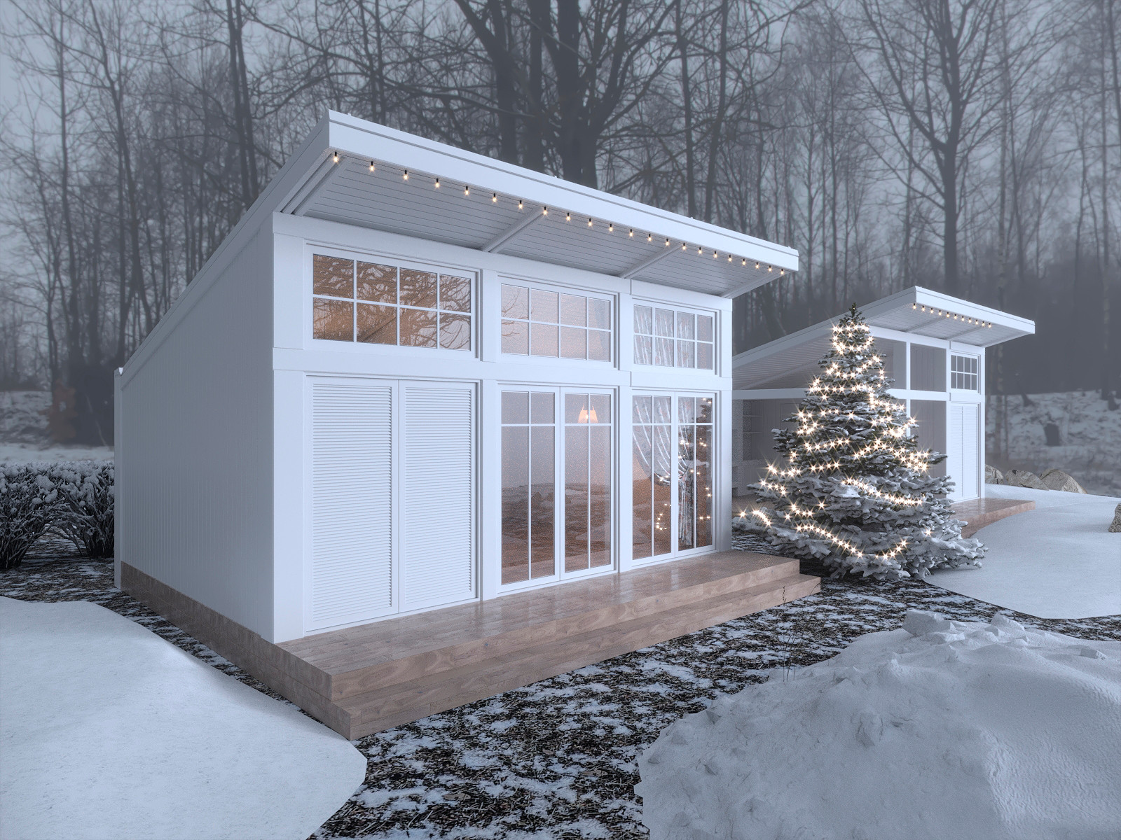 Модульная дача. Проект недорогого дачного дома