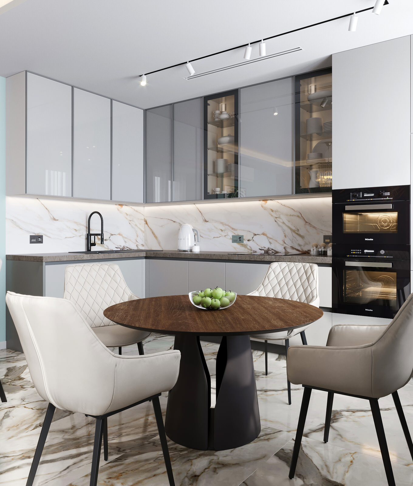 Интерьер квартиры в ЖК "Новый Лесснер", 60м²