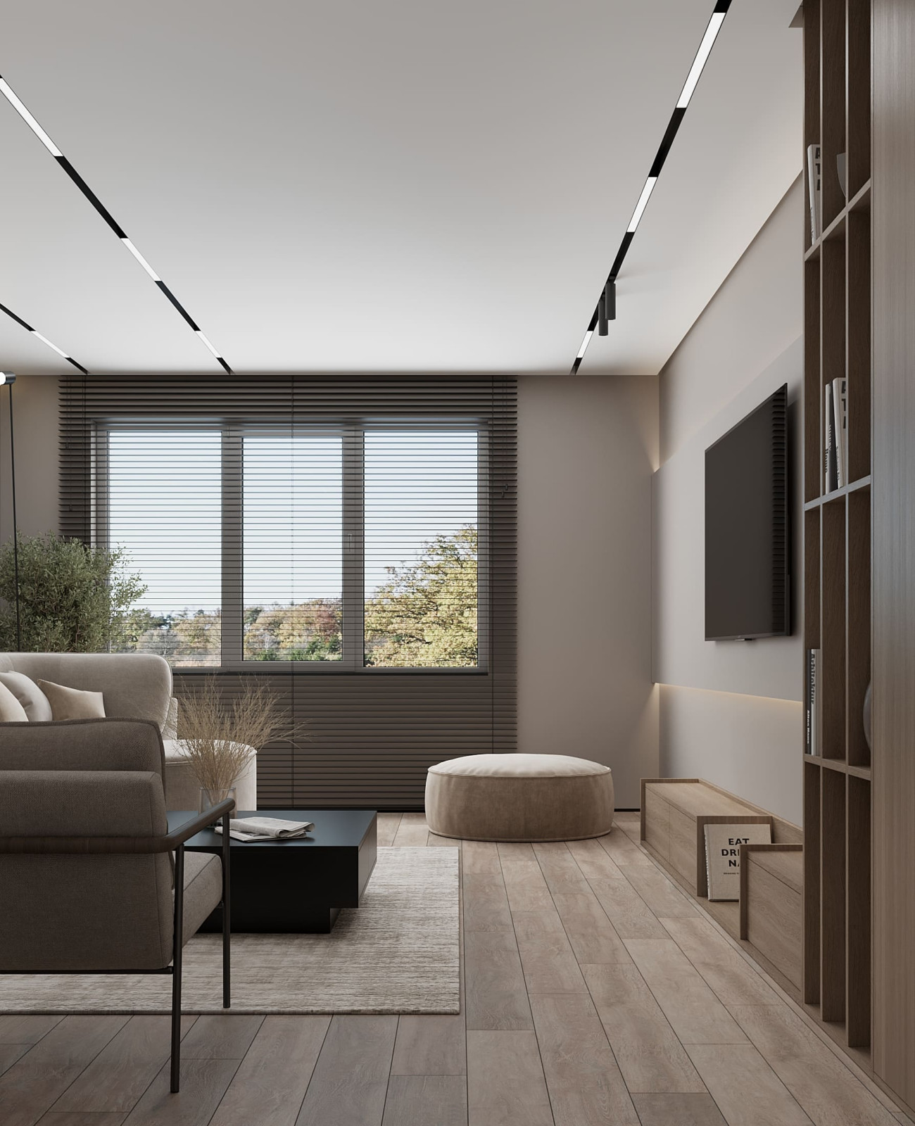 Дизайн-проект пентхауса для молодой пары