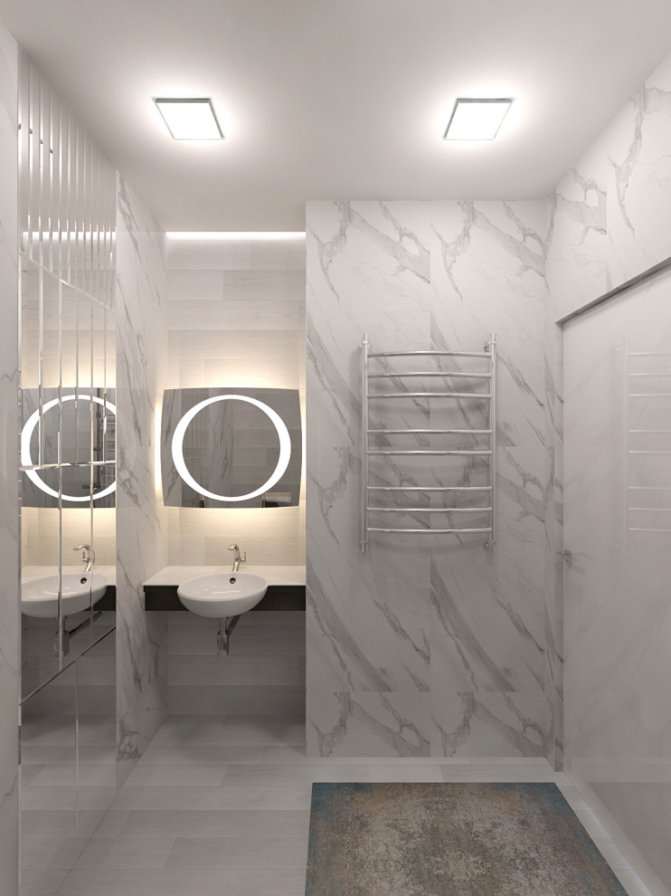 Минимализм в интерьере квартиры для отпуска в городе Сочи.