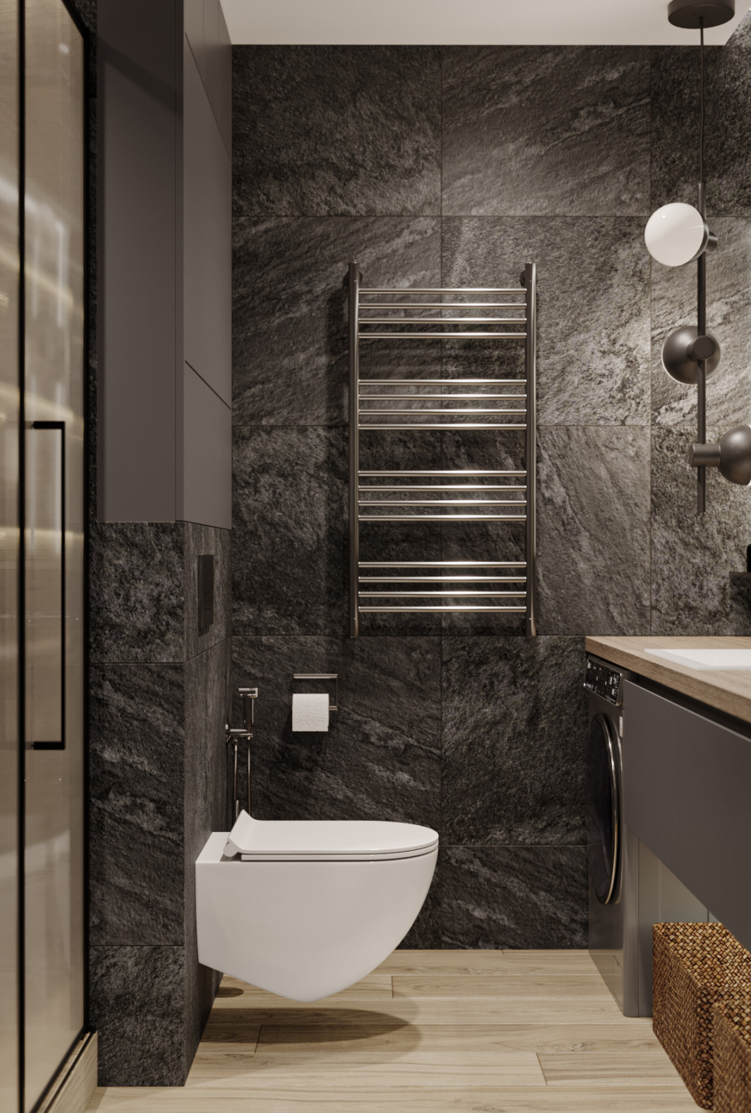 Blackflat. Квартира в ЖК Палаццио, 45 кв.м.