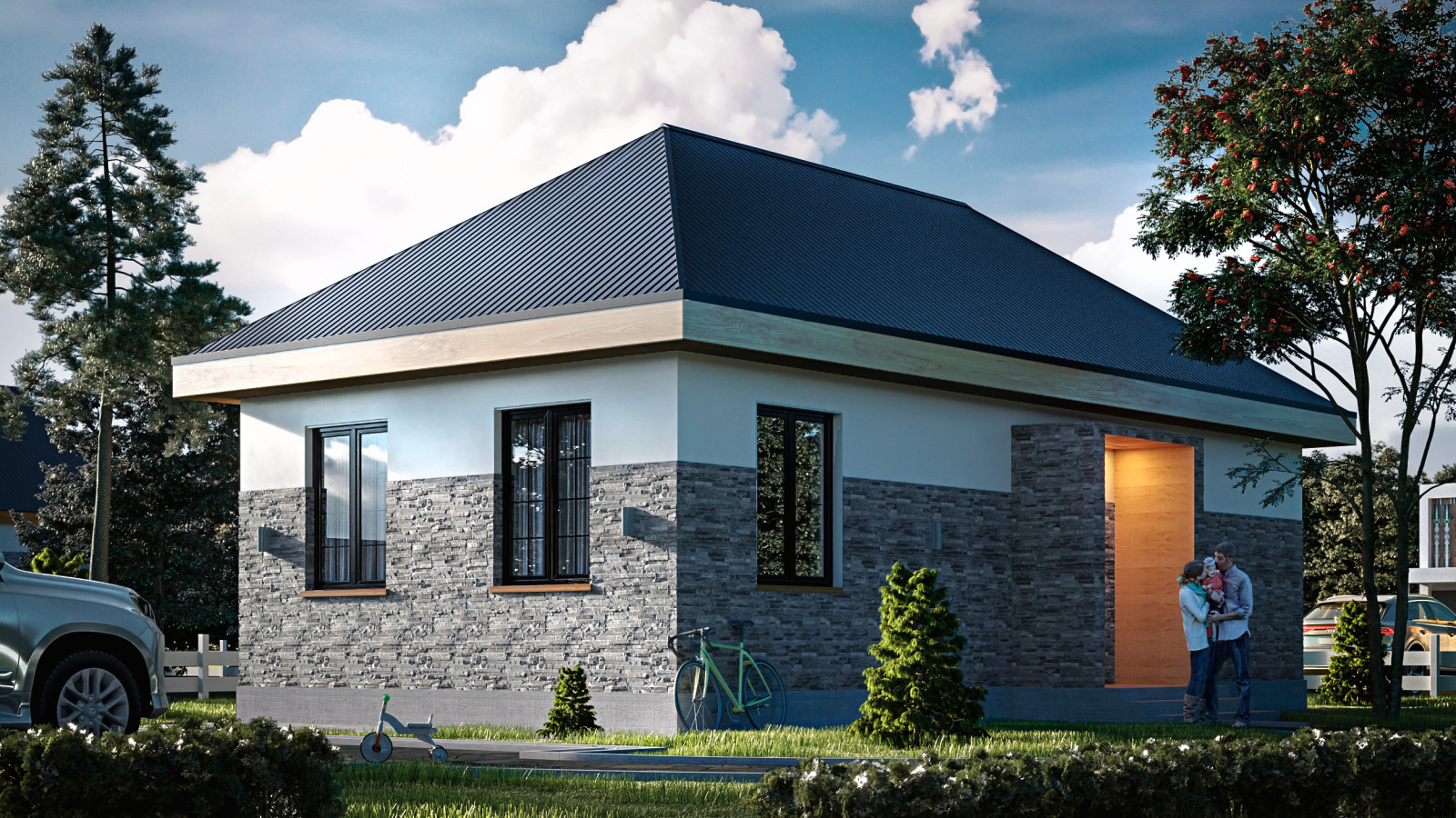 Разработка визуальной концепции шоурума (97 м2) для застройщика в г. Уфа