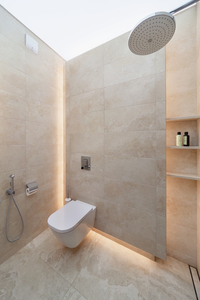 Бежевый санузел