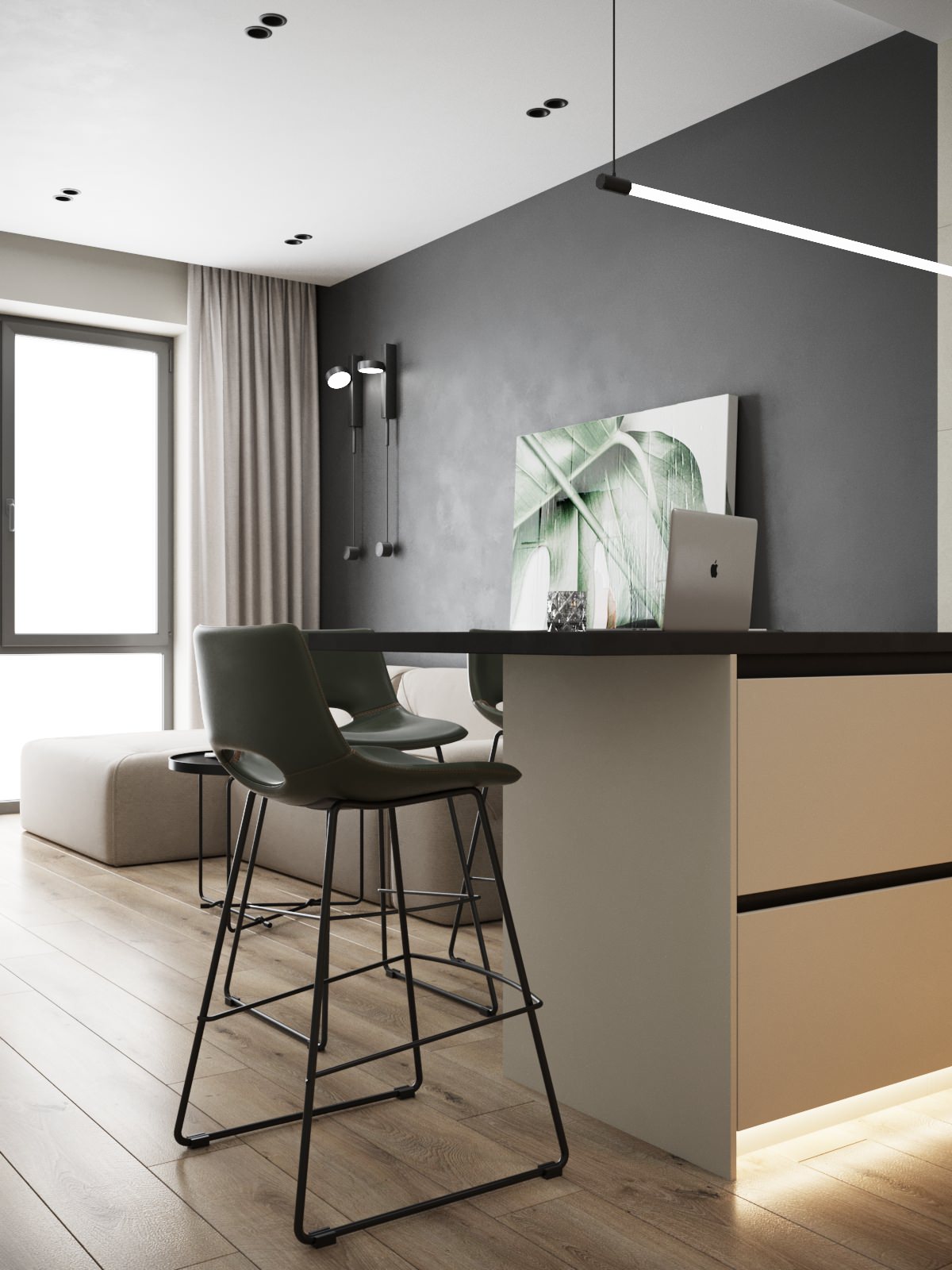 Квартира ещё одного холостяка в ЖК "Селигер сити" г. Москва