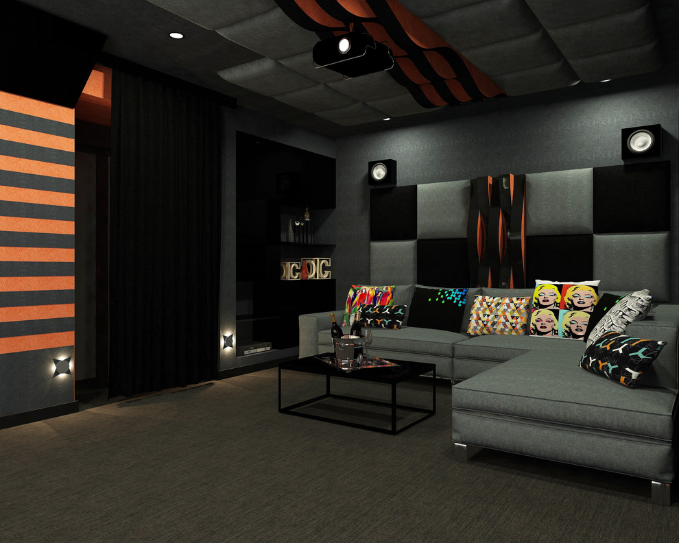 Обложка проекта: Домашний спортивный зал и кинозал