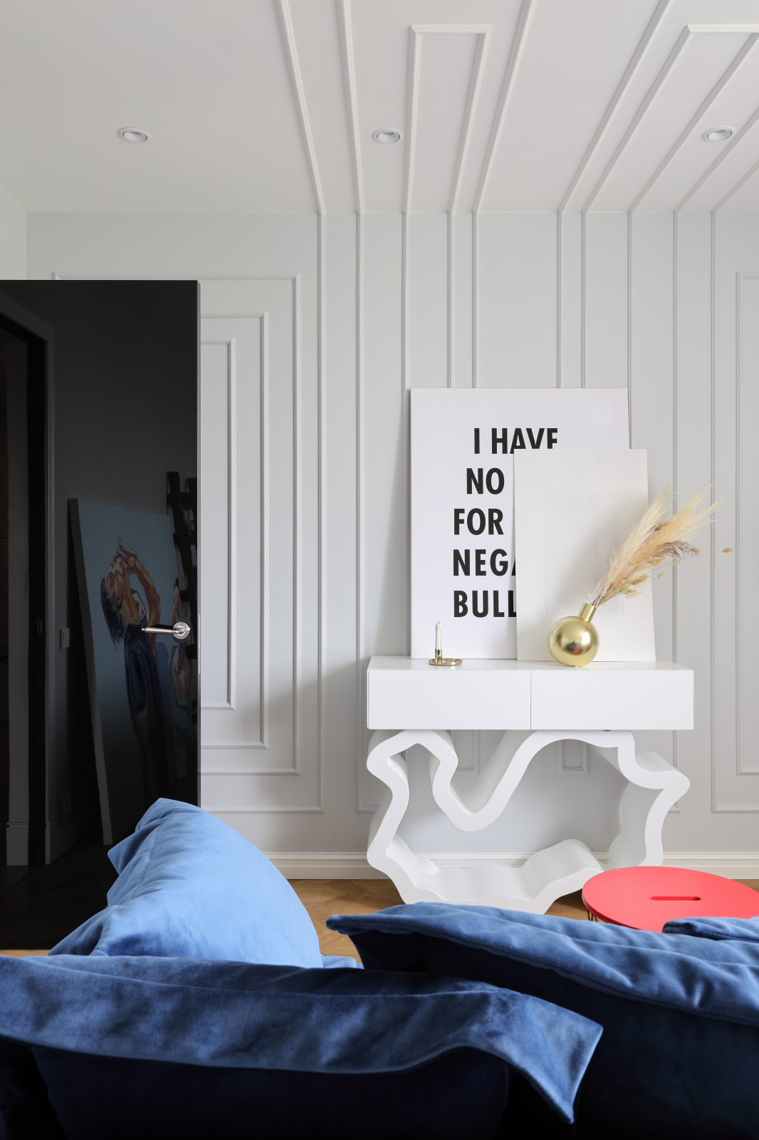 Chic interior for young couple