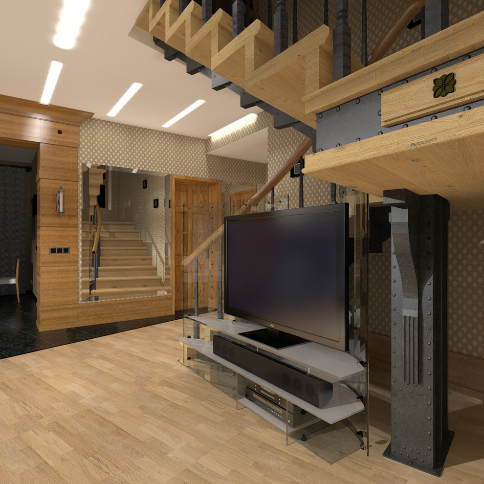 Мягкий "steam-punk" в небольшом загородном доме Подмосковья.