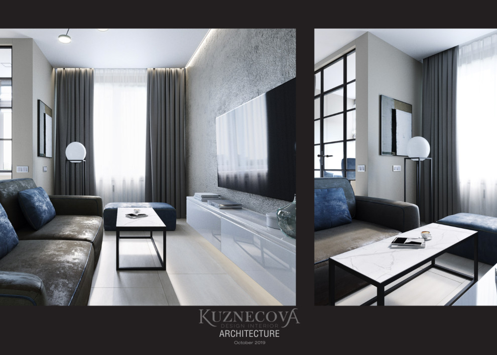 Дизайн проект квартиры 50 кв.м.