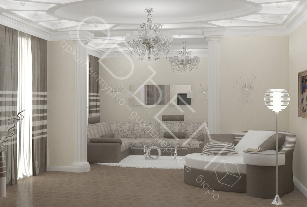 Квартира на Ярцевской улице (гостиная+ малая гостиная)