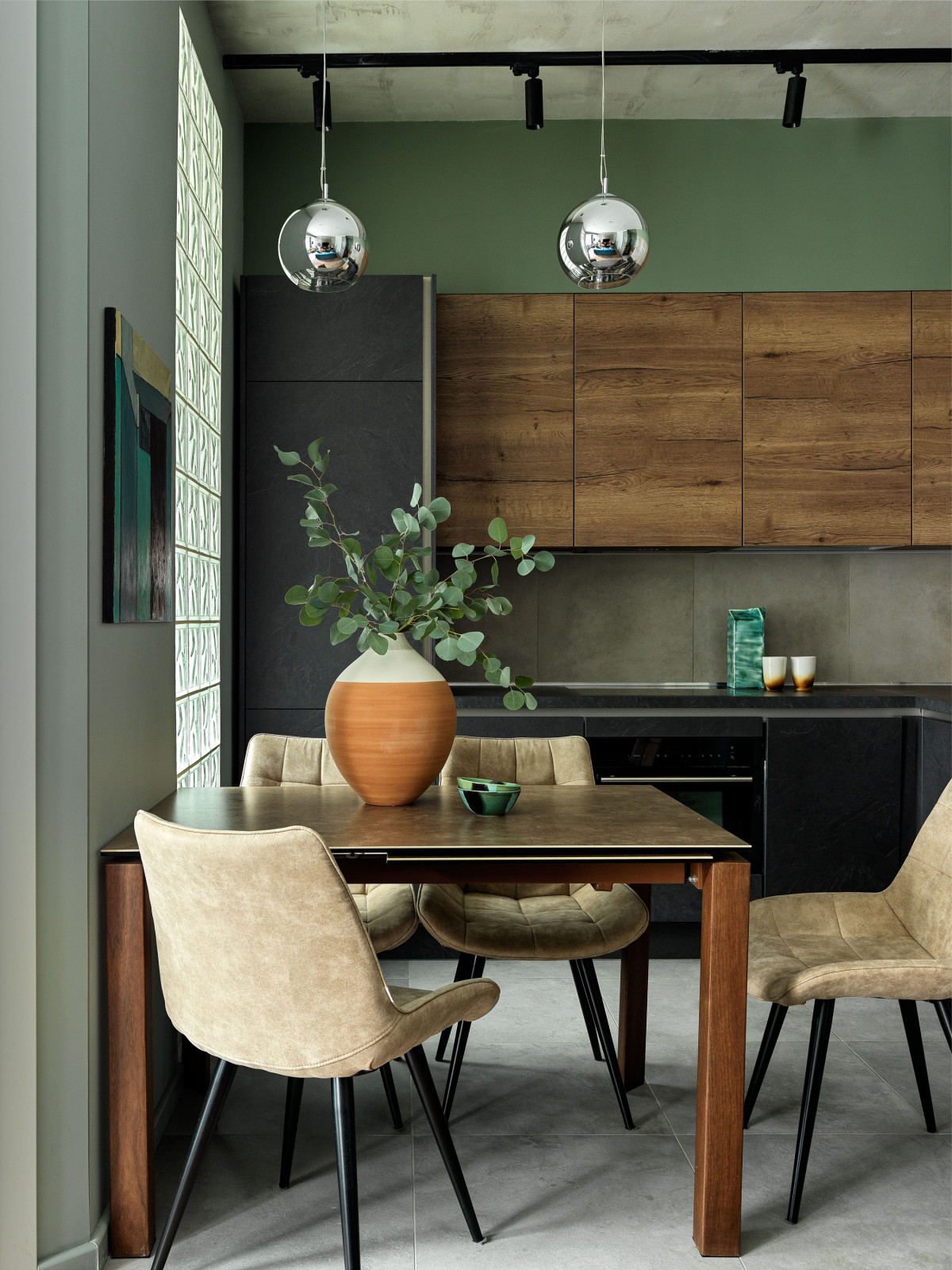 Houzz тур: Зеленая квартира с оглядкой на 1970-е