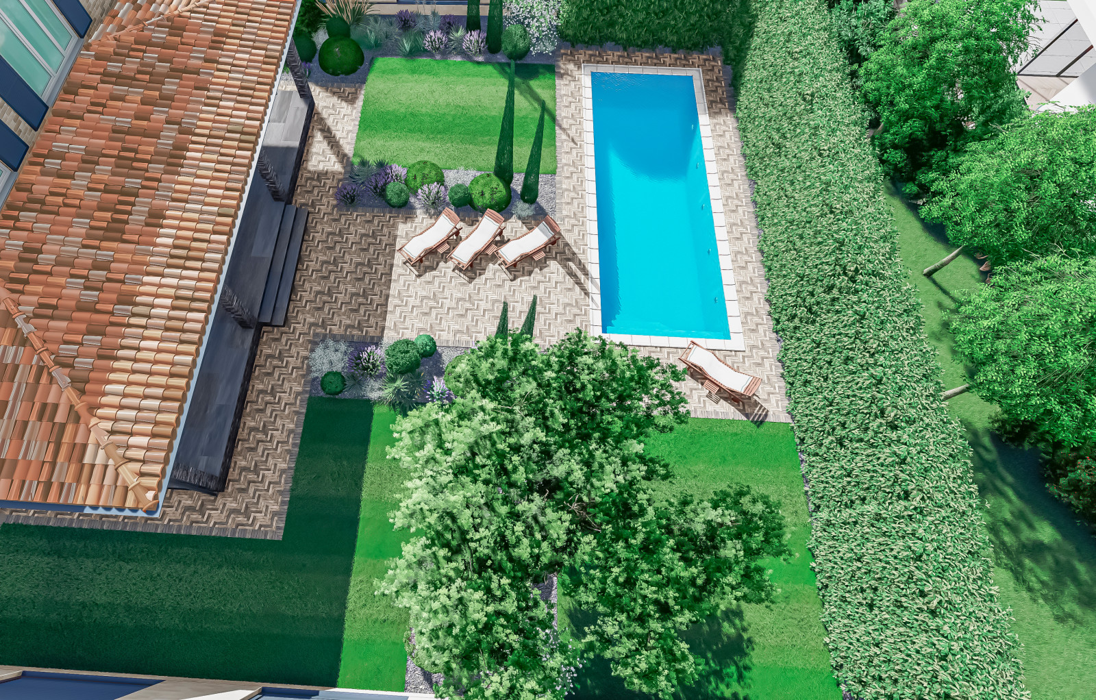 Обложка проекта: Проект сада в средиземноморском стиле.