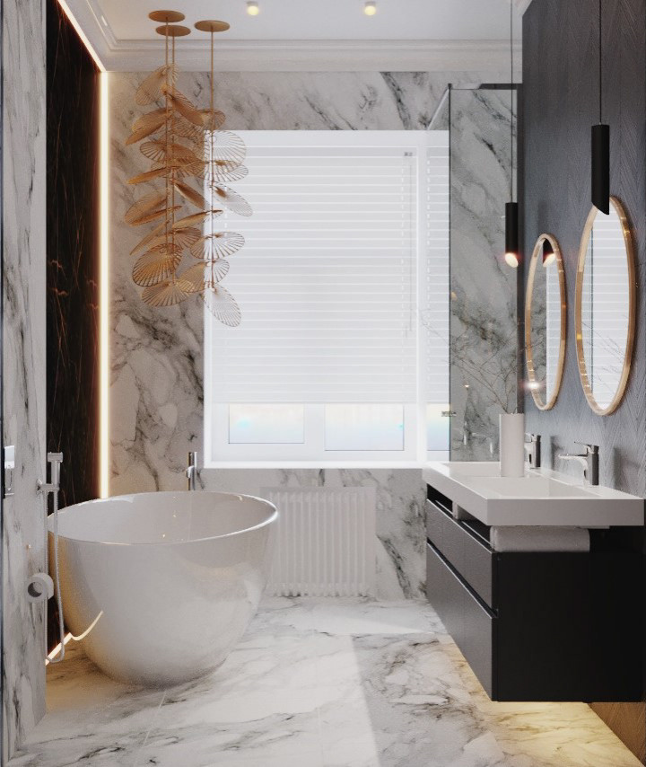 Проект санузлов на Дегтярной