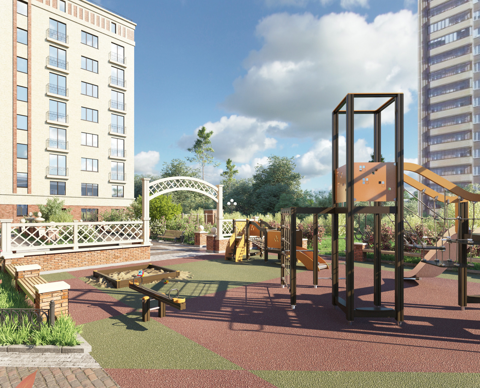 Благоустройство, ЖК "БУЛГАКОВ", СК "СТРИЖИ",Новосибирск