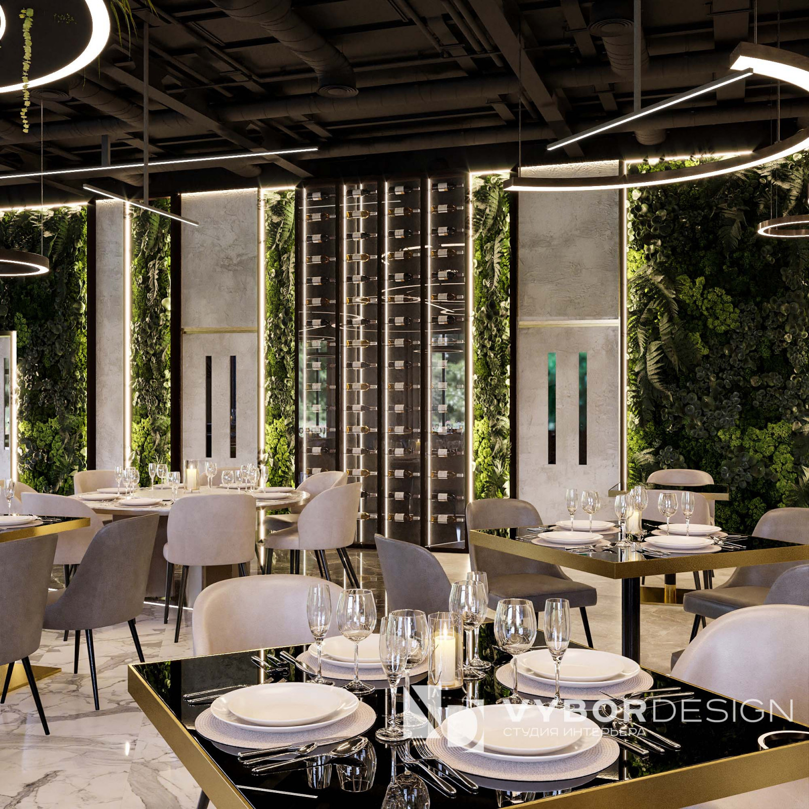 Дизайн интерьера ресторана Green Paradise