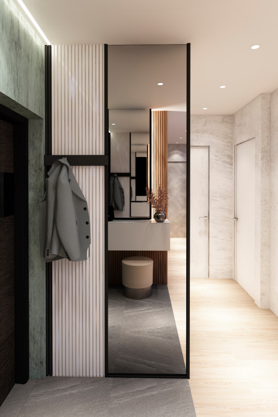 Современный стиль. Квартира 76 м2.