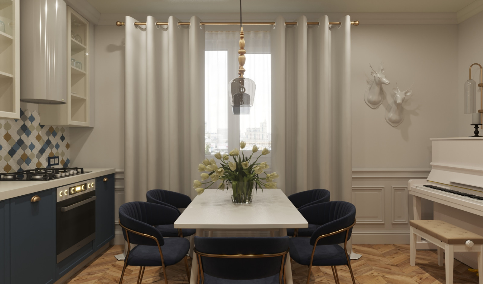 Кухня - гостиная 18 кв.м.