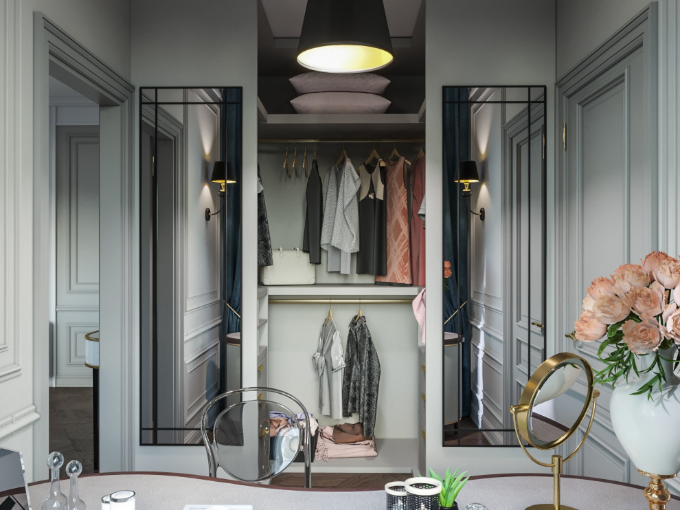 Дизайн коттеджа в неоклассическом стиле 260 кв.м. (2018 год)