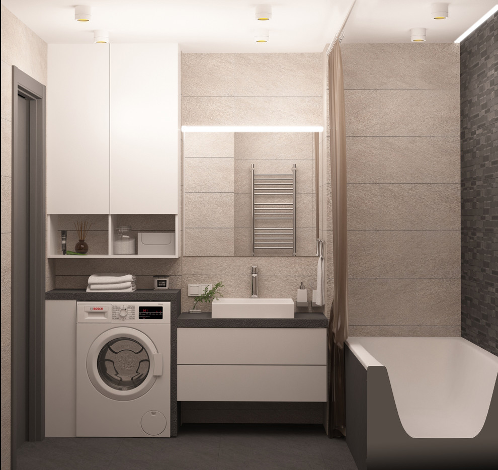 Строгий минимализм. Квартира-студия для молодого человека. Тюмень 2019г.