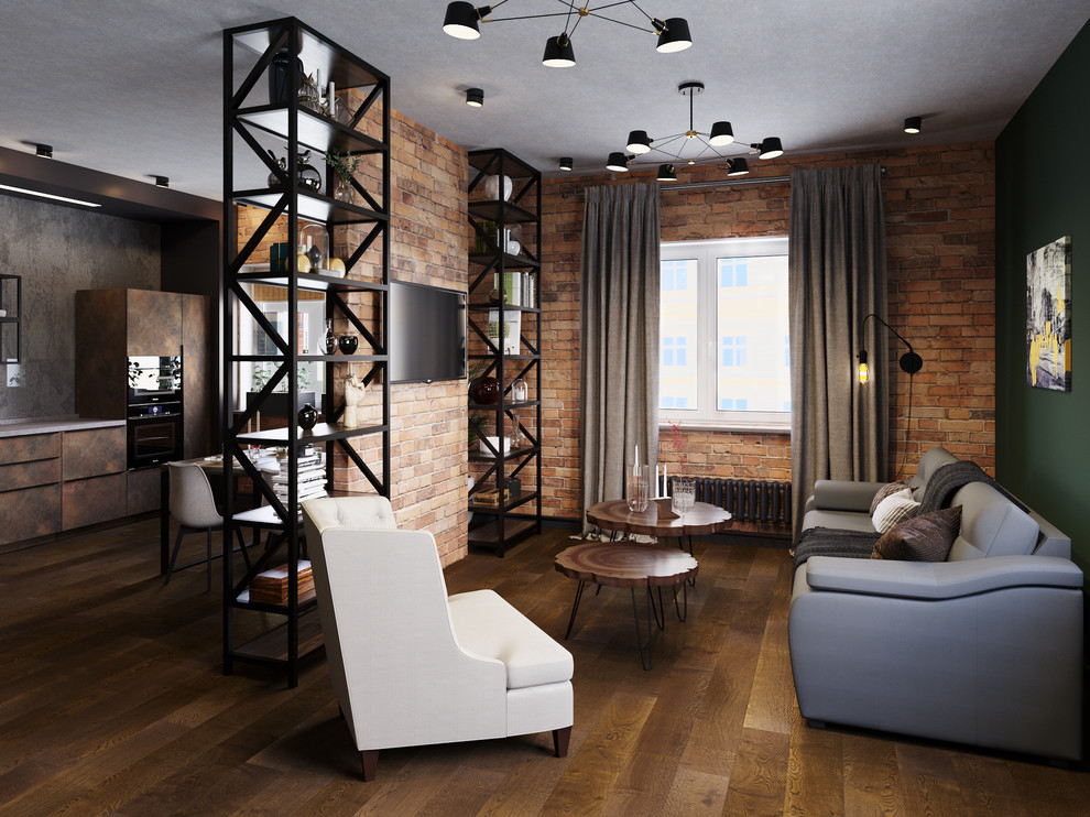 3 D Visualization of living room. Design by Set Bureau.